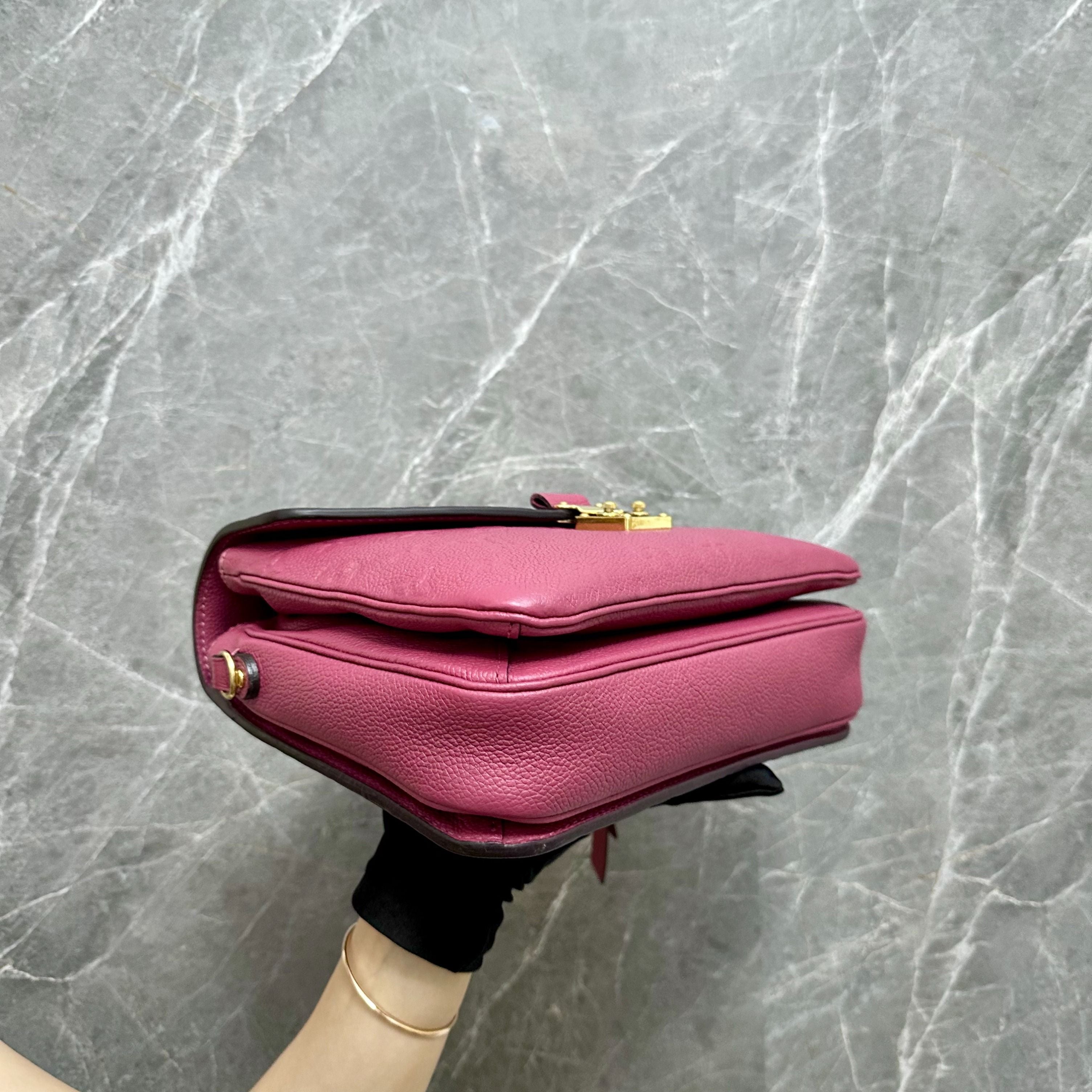 LV Pochette Metis Rose Pink Calfskin Leather - Luxury Evermore