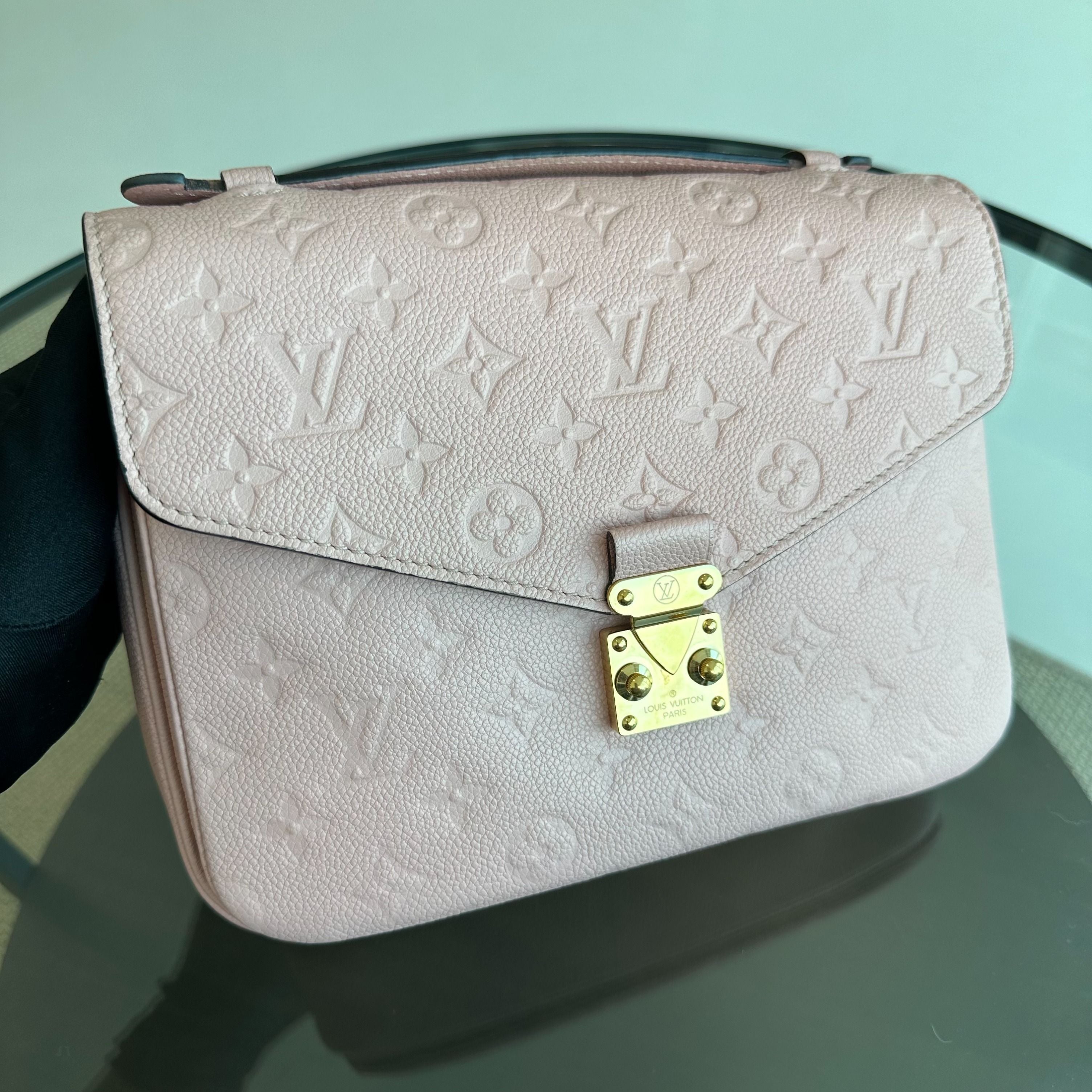 LV Pochette Metis Sakura Pink Calfskin GHW Louis Vuitton - Luxury Evermore