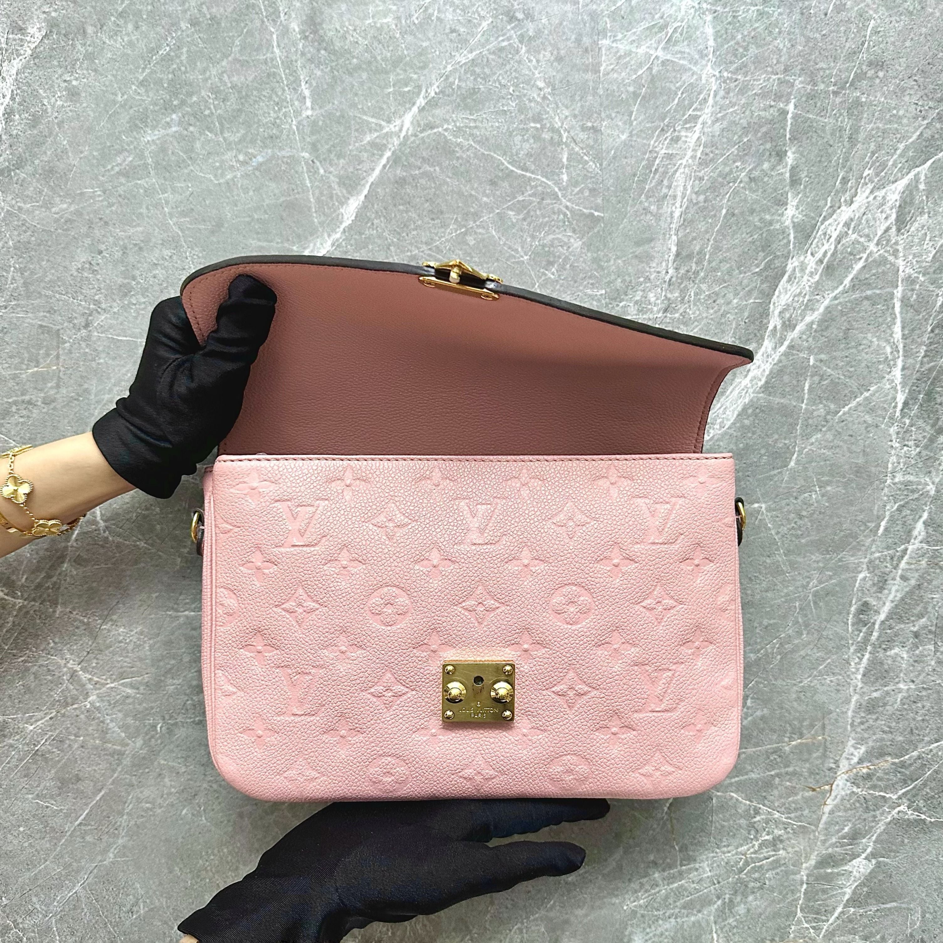 LV Pochette Metis Sakura Pink Calfskin GHW - Luxury Evermore