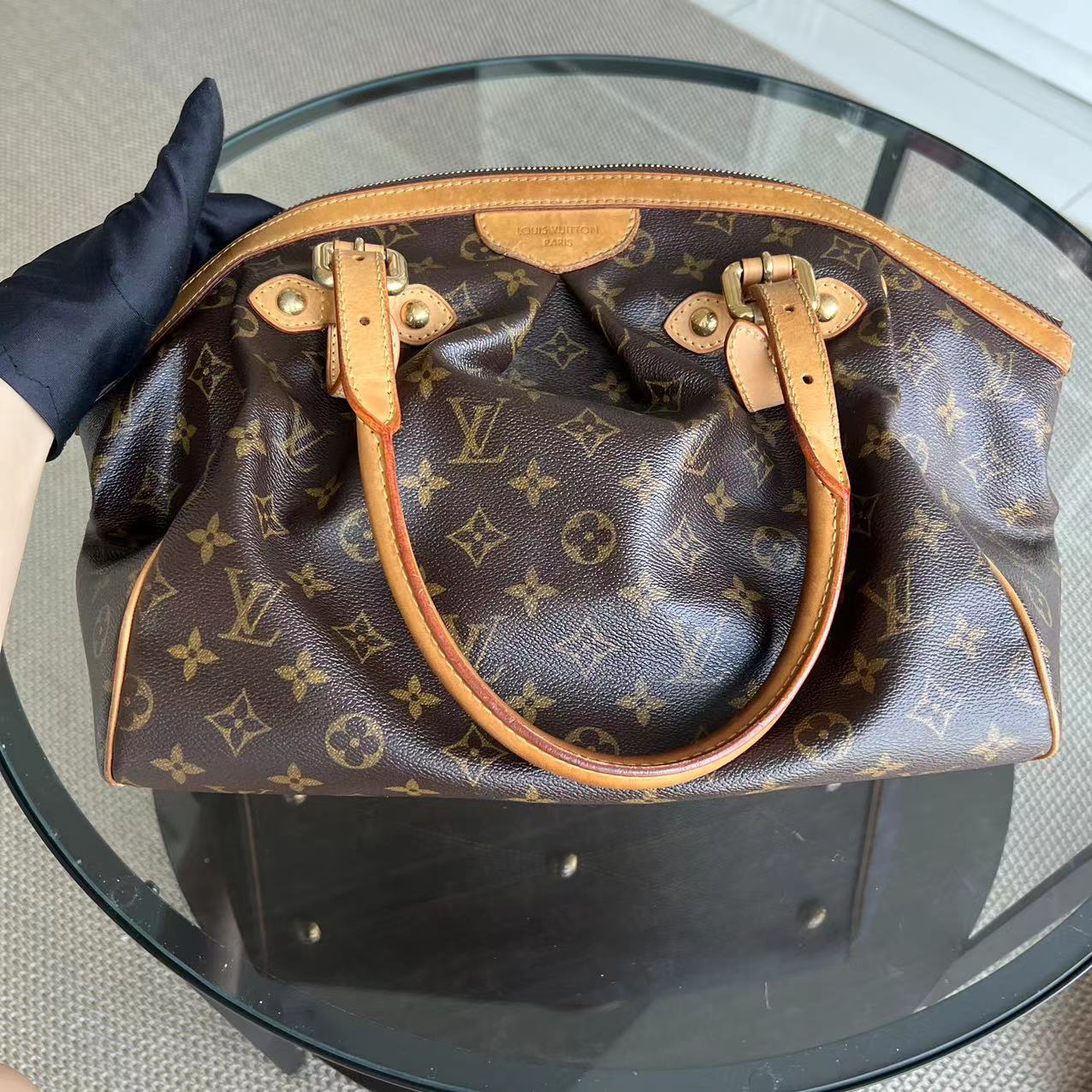 LV Tivoli PM Canvas Monogram Top Handle Louis Vuitton - Luxury Evermore