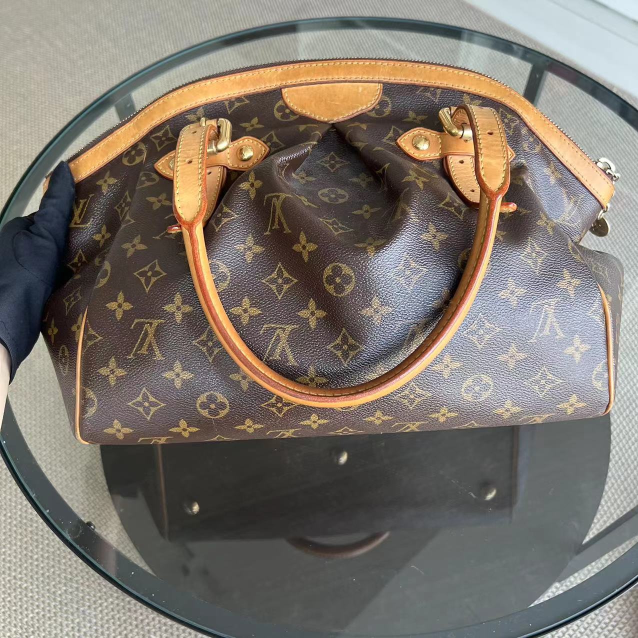 LV Tivoli PM Canvas Monogram Top Handle Louis Vuitton - Luxury Evermore