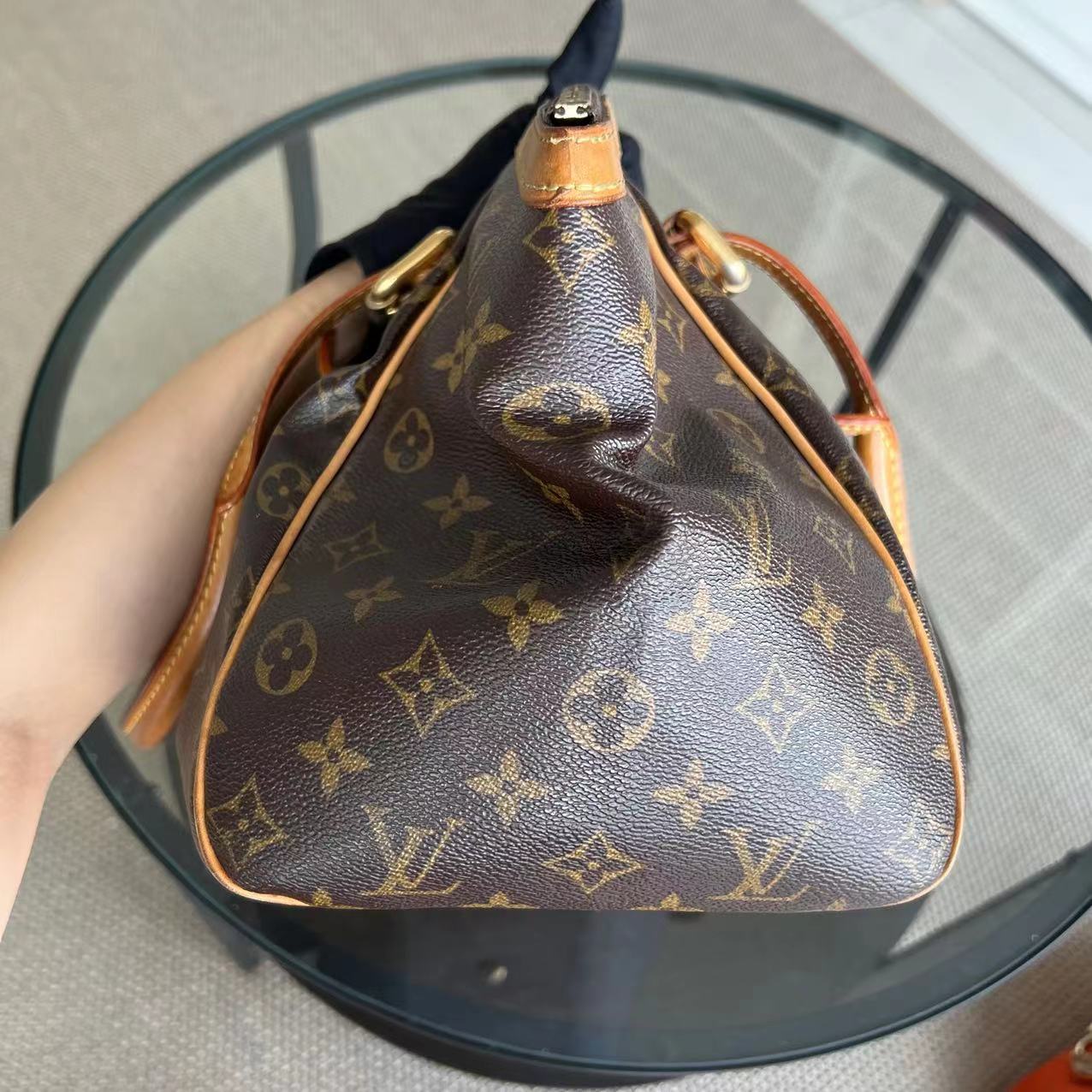 LV Tivoli PM Canvas Monogram Top Handle Louis Vuitton - Luxury Evermore