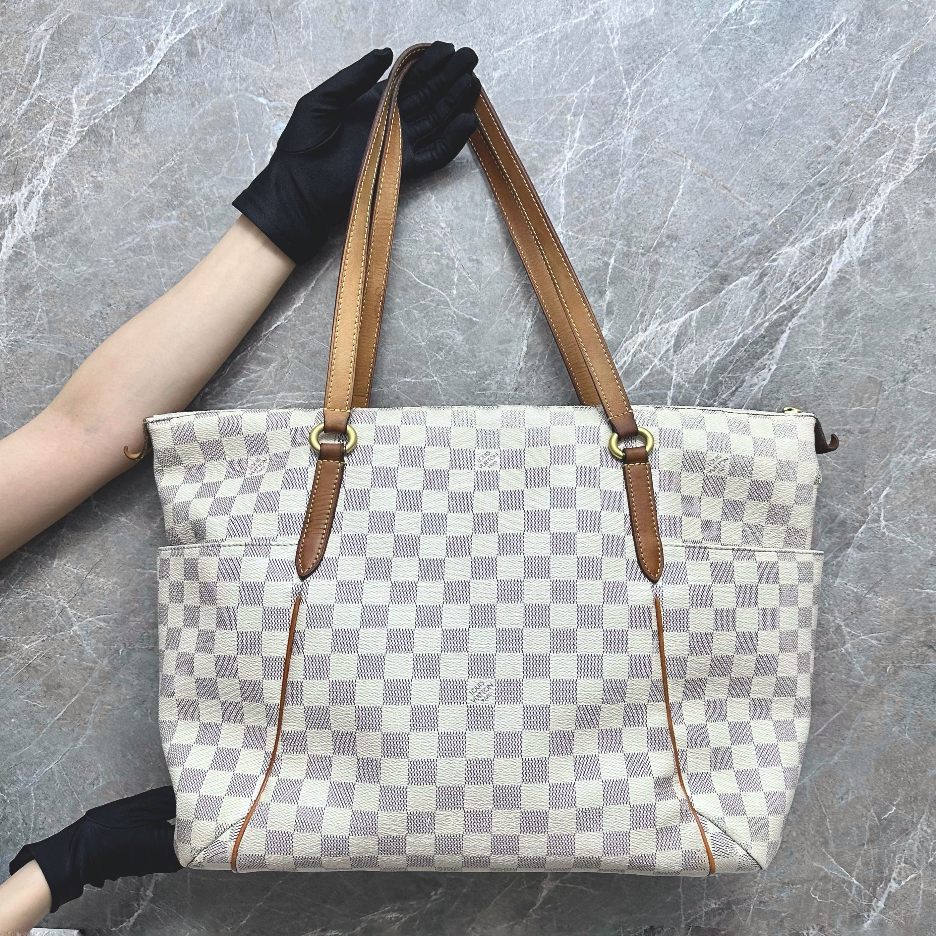 LV Totally GM Damier Azuer Tote Bag Canvas Louis Vuitton - Luxury Evermore