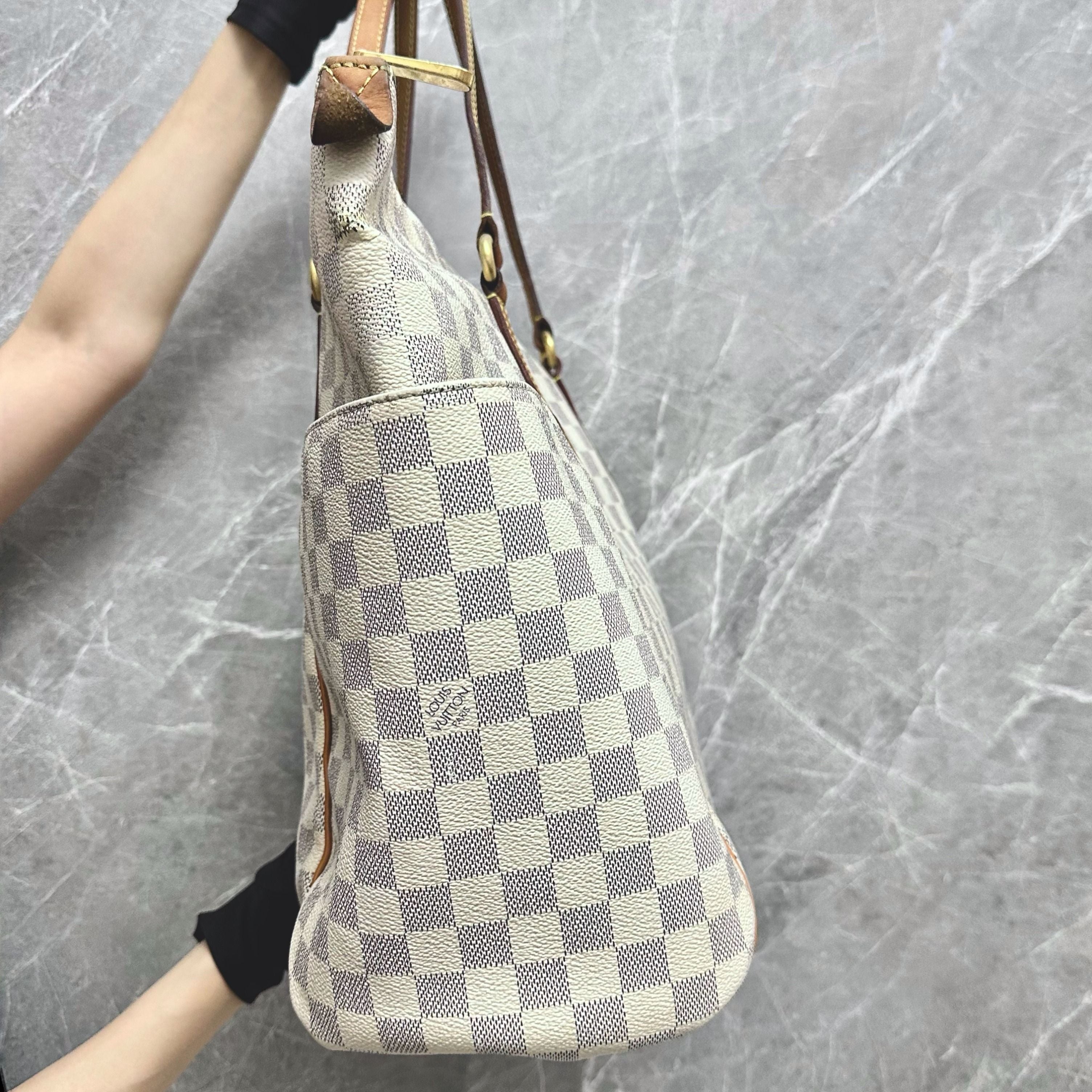 LV Totally GM Damier Azuer Tote Bag Canvas Louis Vuitton - Luxury Evermore