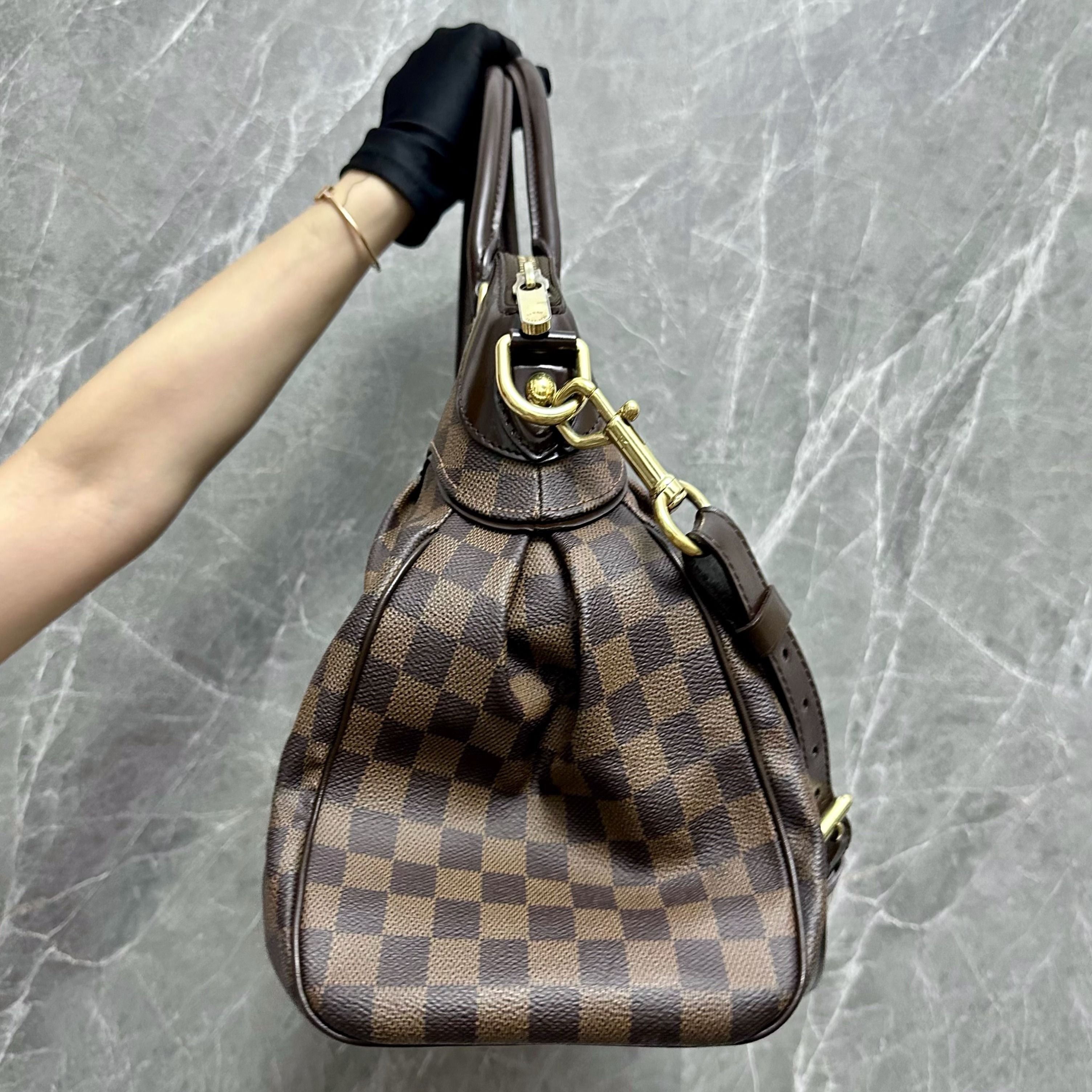 LV Trevi GM Damier Ebene Shoulder Bag - Luxury Evermore