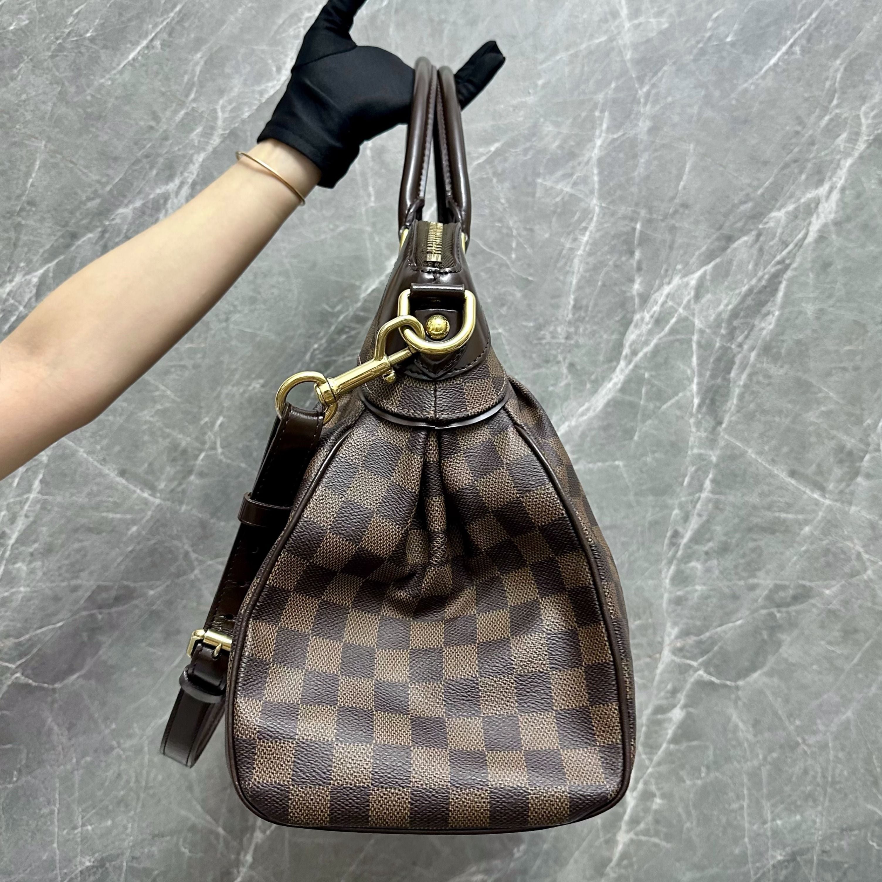 LV Trevi GM Damier Ebene Shoulder Bag - Luxury Evermore