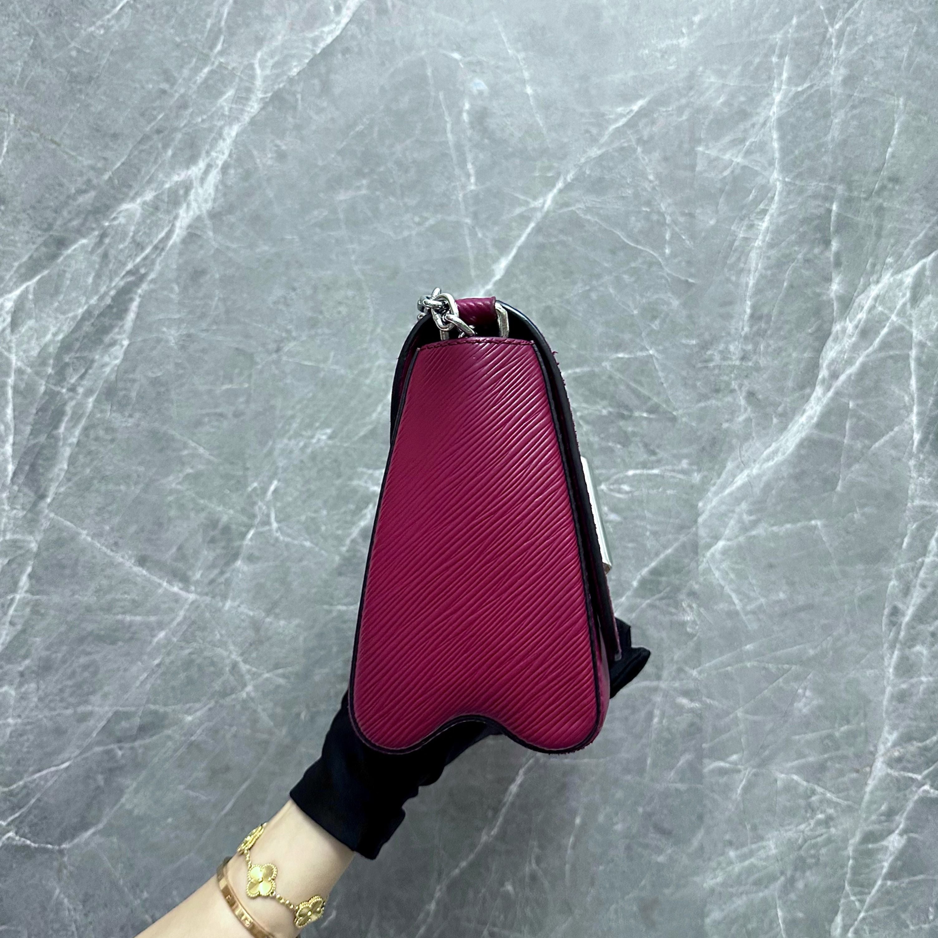 LV Twist MM EPI Leather Burgundy SHW - Luxury Evermore