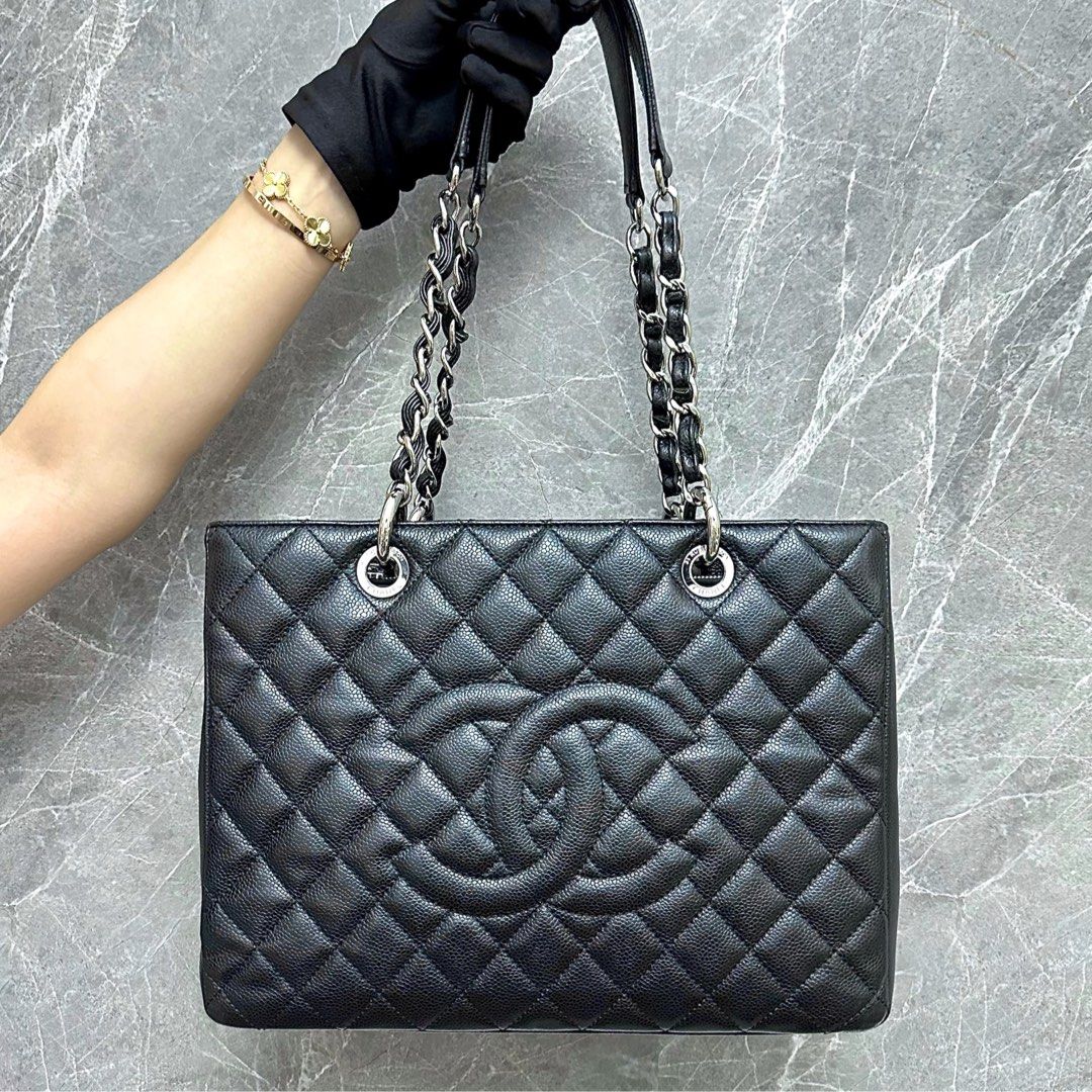 *No 20* Chanel GST Grand Shopping Tote Caviar Black SHW No 20 - Luxury Evermore