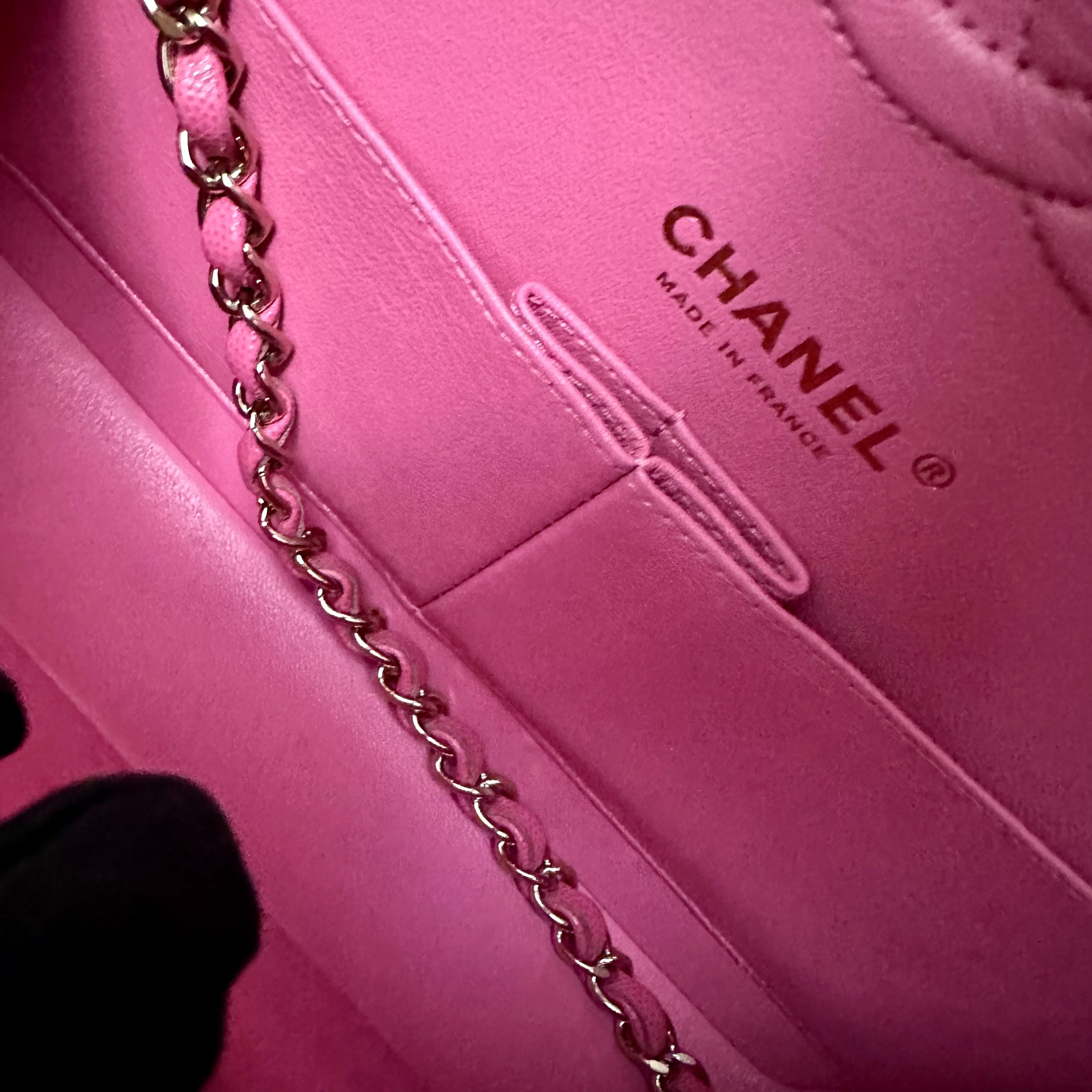 *No 29* Chanel Caviar Medium Classic Flap Double Flap Barbie Pink GHW No 29 - Luxury Evermore