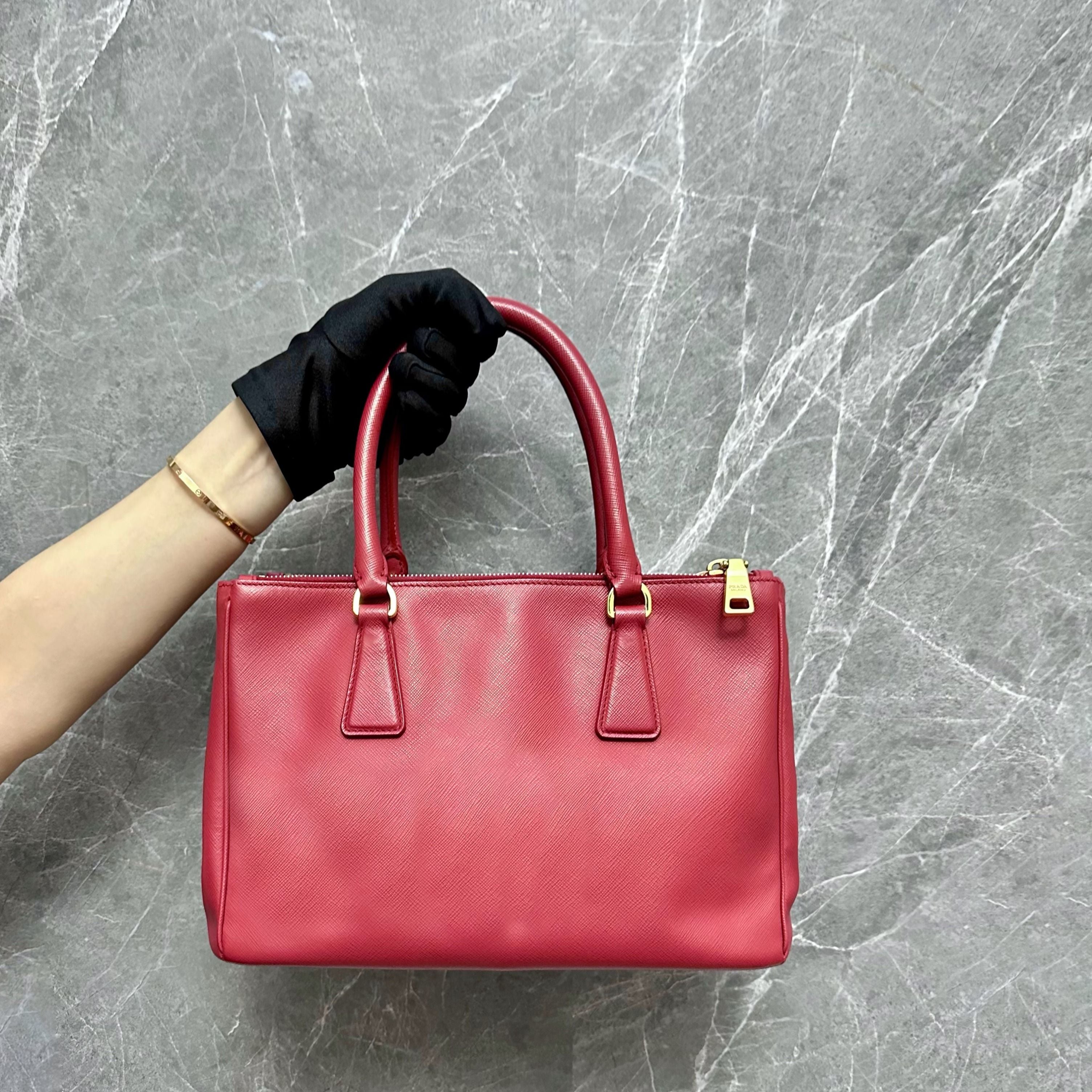 Prada Saffiano Small Red - Luxury Evermore