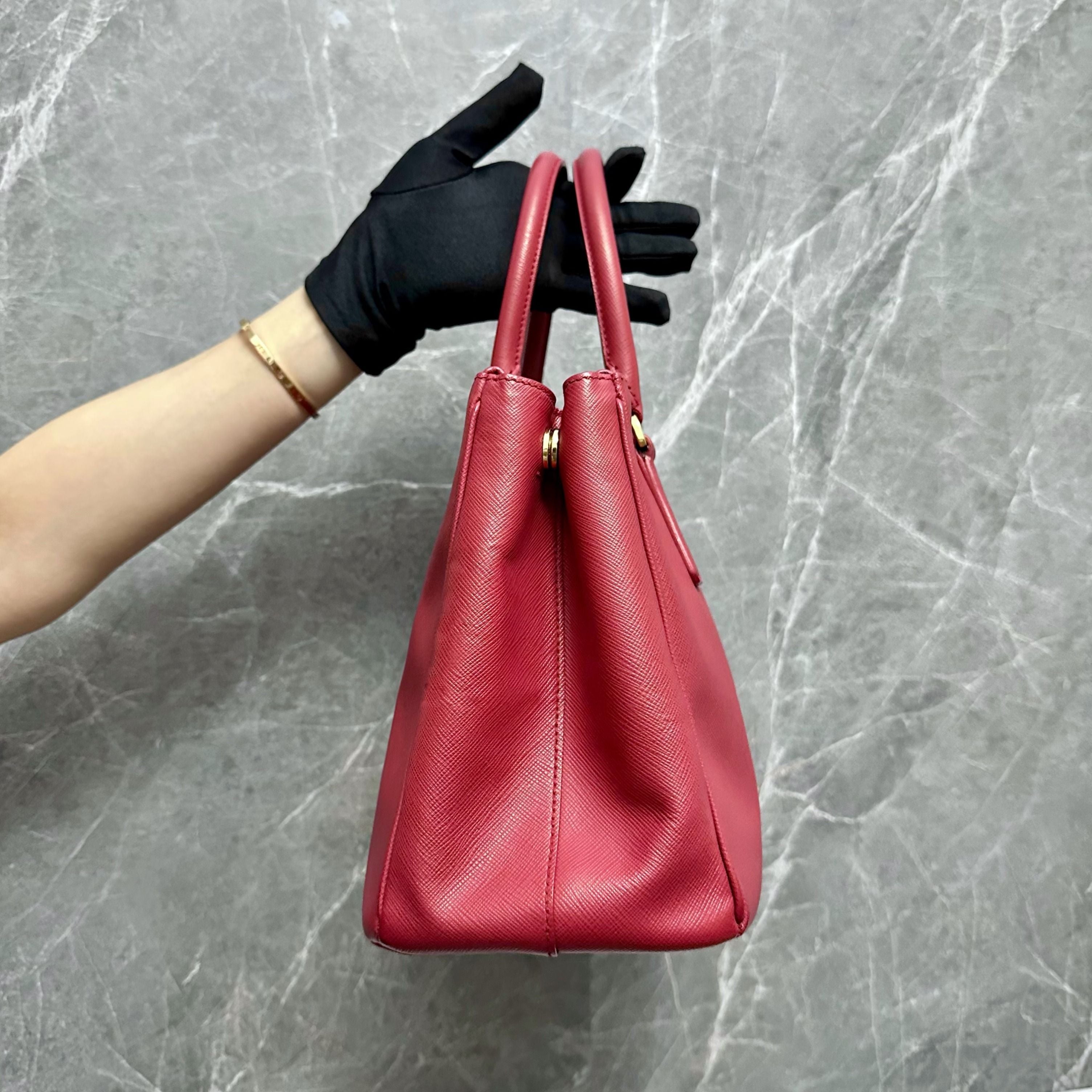 Prada Saffiano Small Red - Luxury Evermore