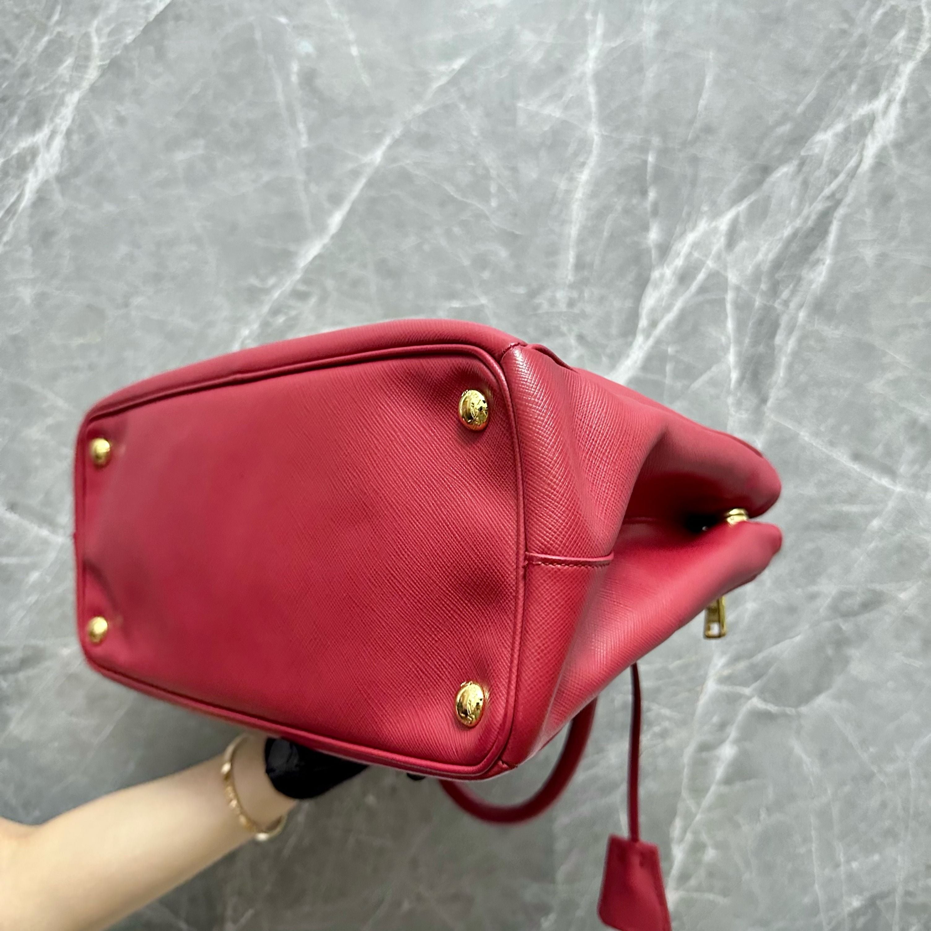 Prada Saffiano Small Red - Luxury Evermore