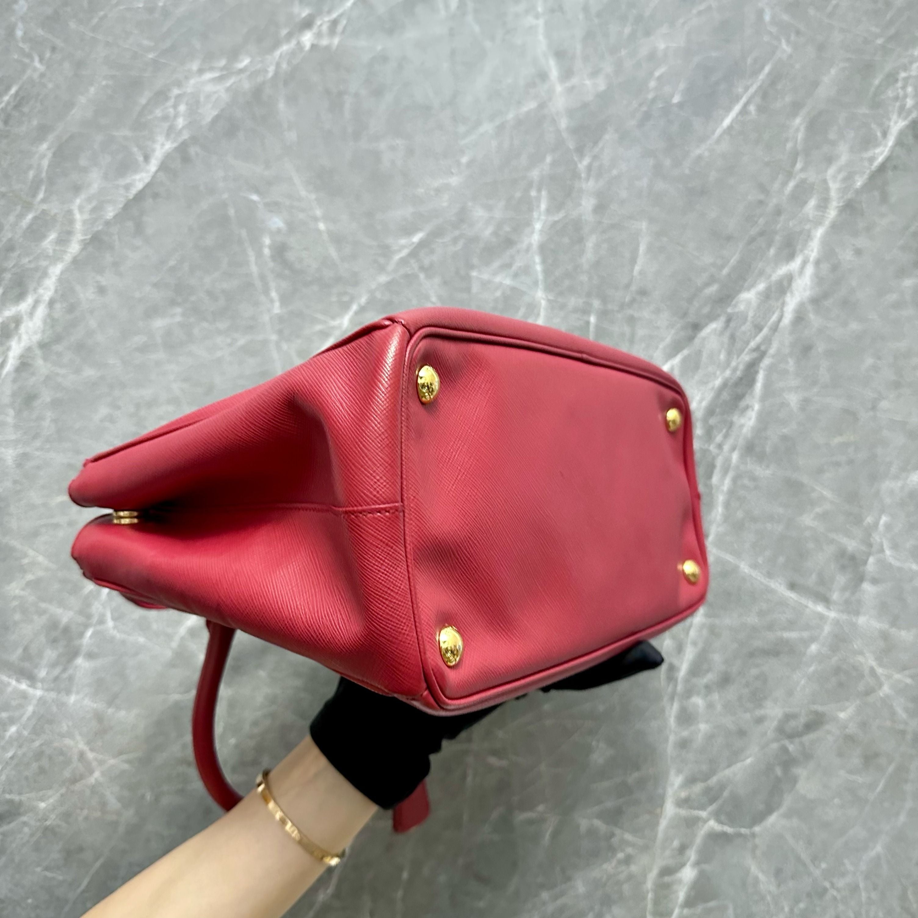 Prada Saffiano Small Red - Luxury Evermore