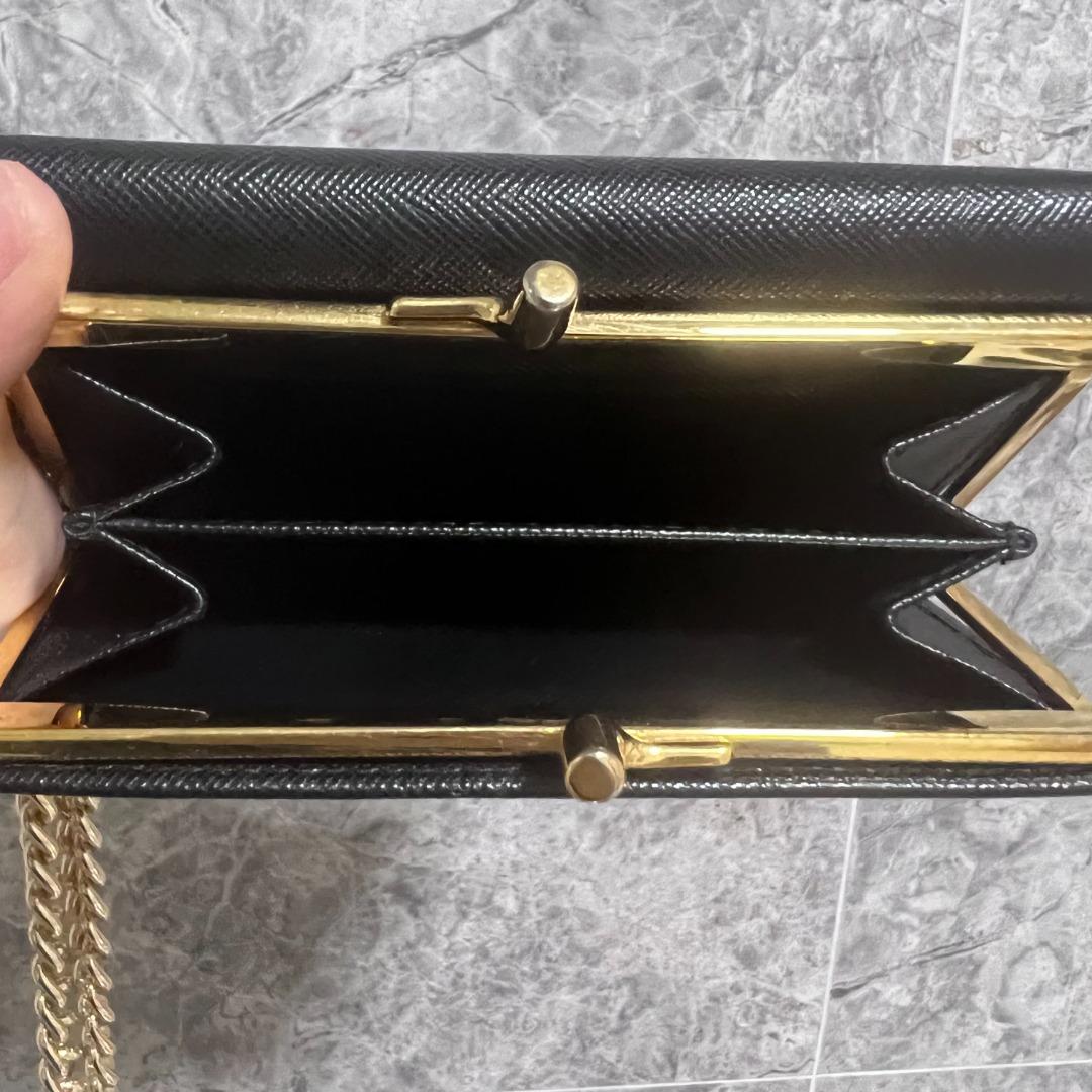 Prada Wallet Three Fold Saffiano Leather Black - Luxury Evermore