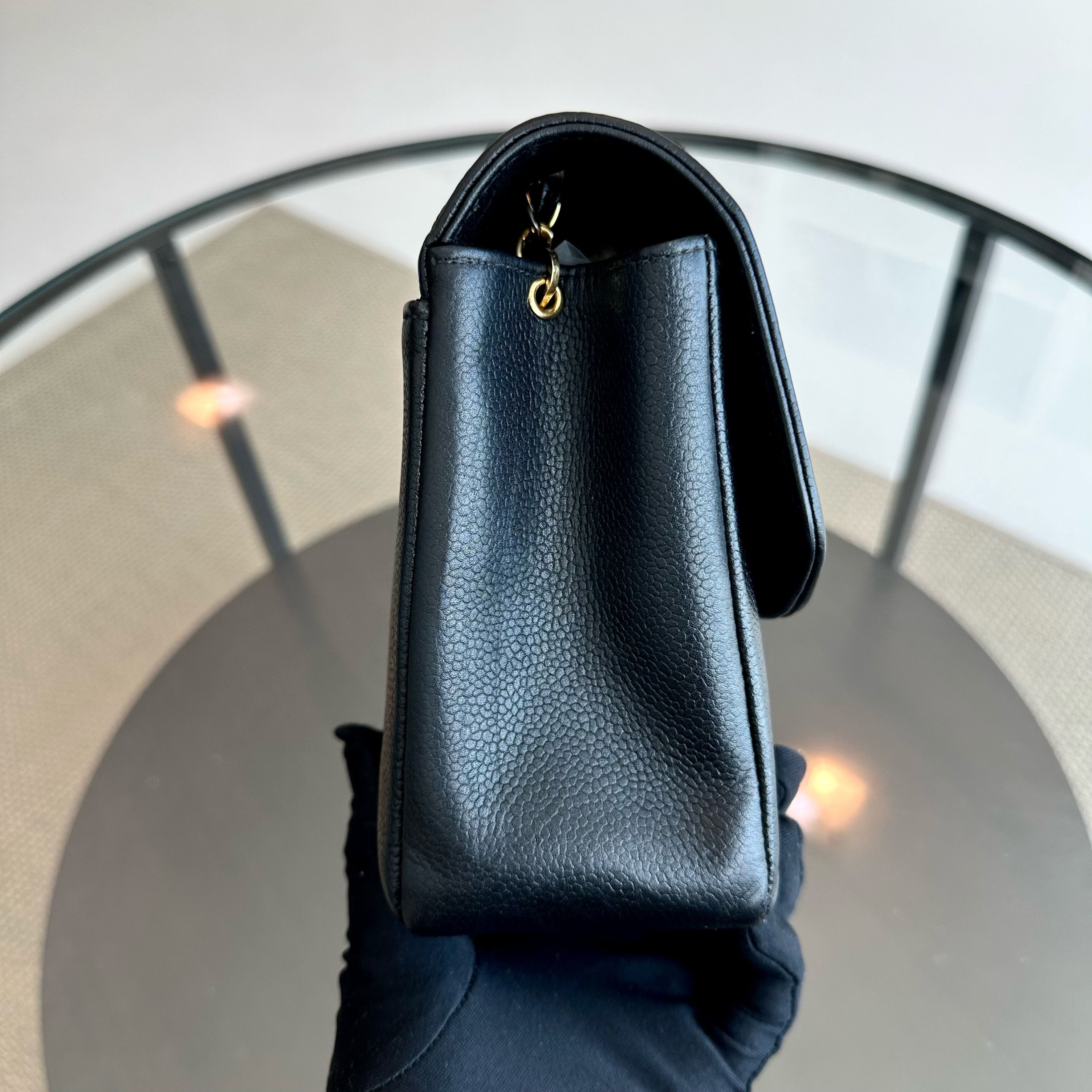 *Rare* Chanel Caviar Diana Medium Calfskin 24K Vintage GHW No 4 - Luxury Evermore
