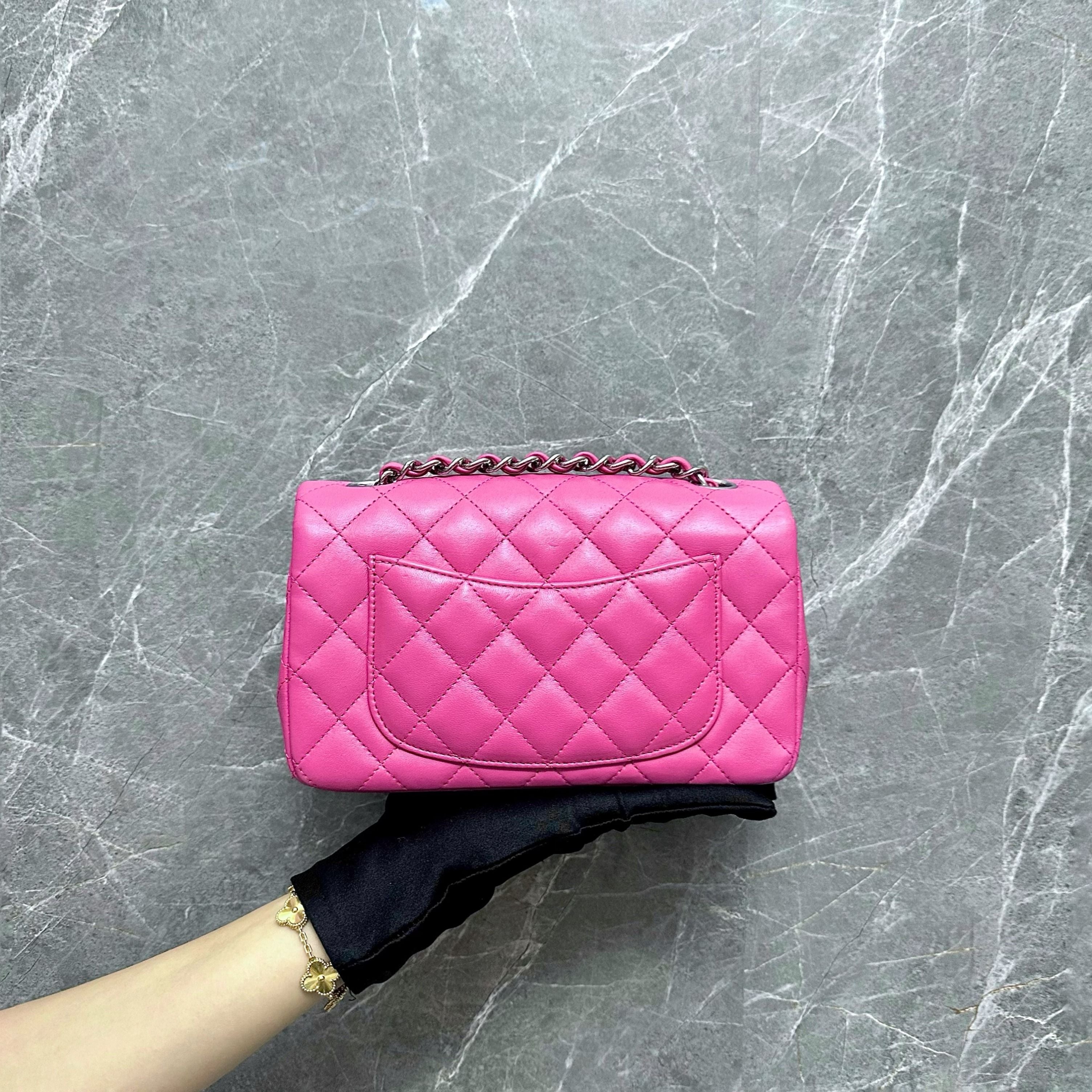 *Receipt* Chanel Classic Flap Mini Lambskin Pink SHW No 27 - Luxury Evermore