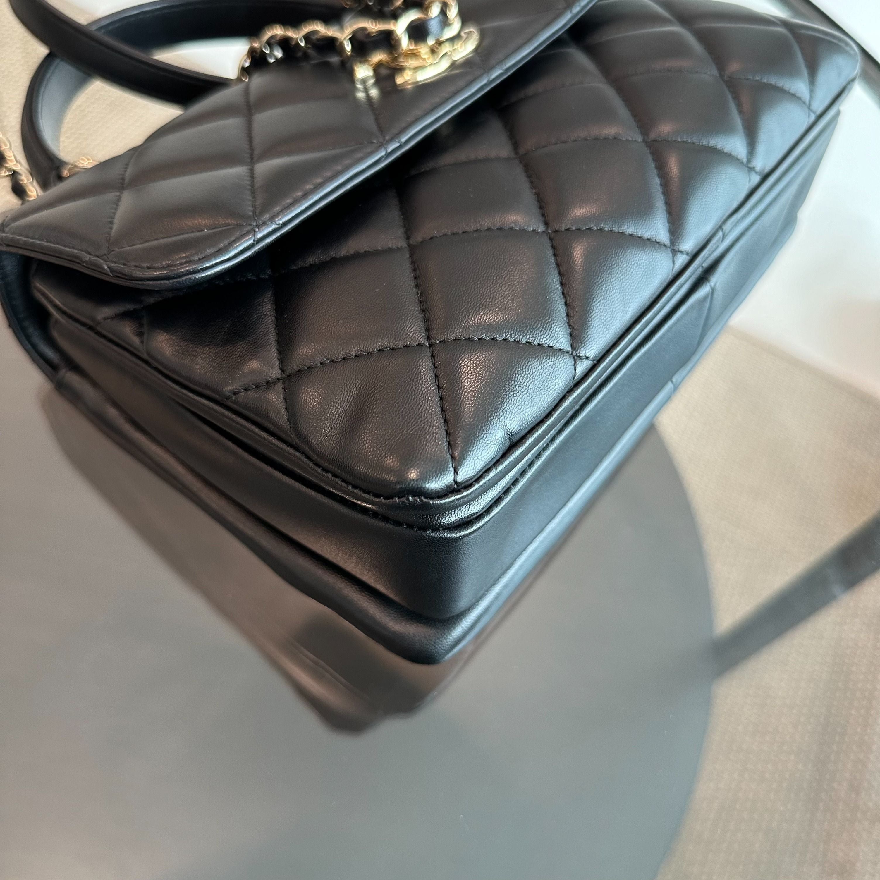 *Receipt* Chanel Trendy CC Small Lambskin Black GHW No 20 - Luxury Evermore