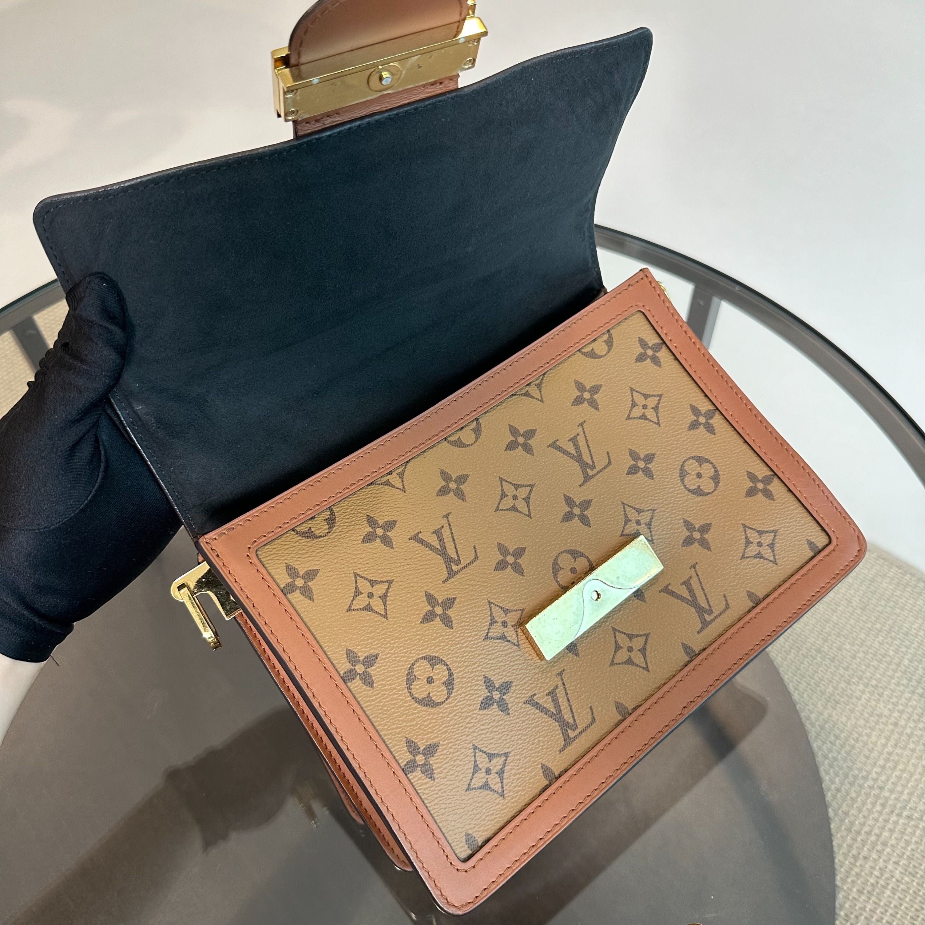 *Receipt* Louis Vuitton LV Dauphine MM Monogram Shoulder Bag - Luxury Evermore