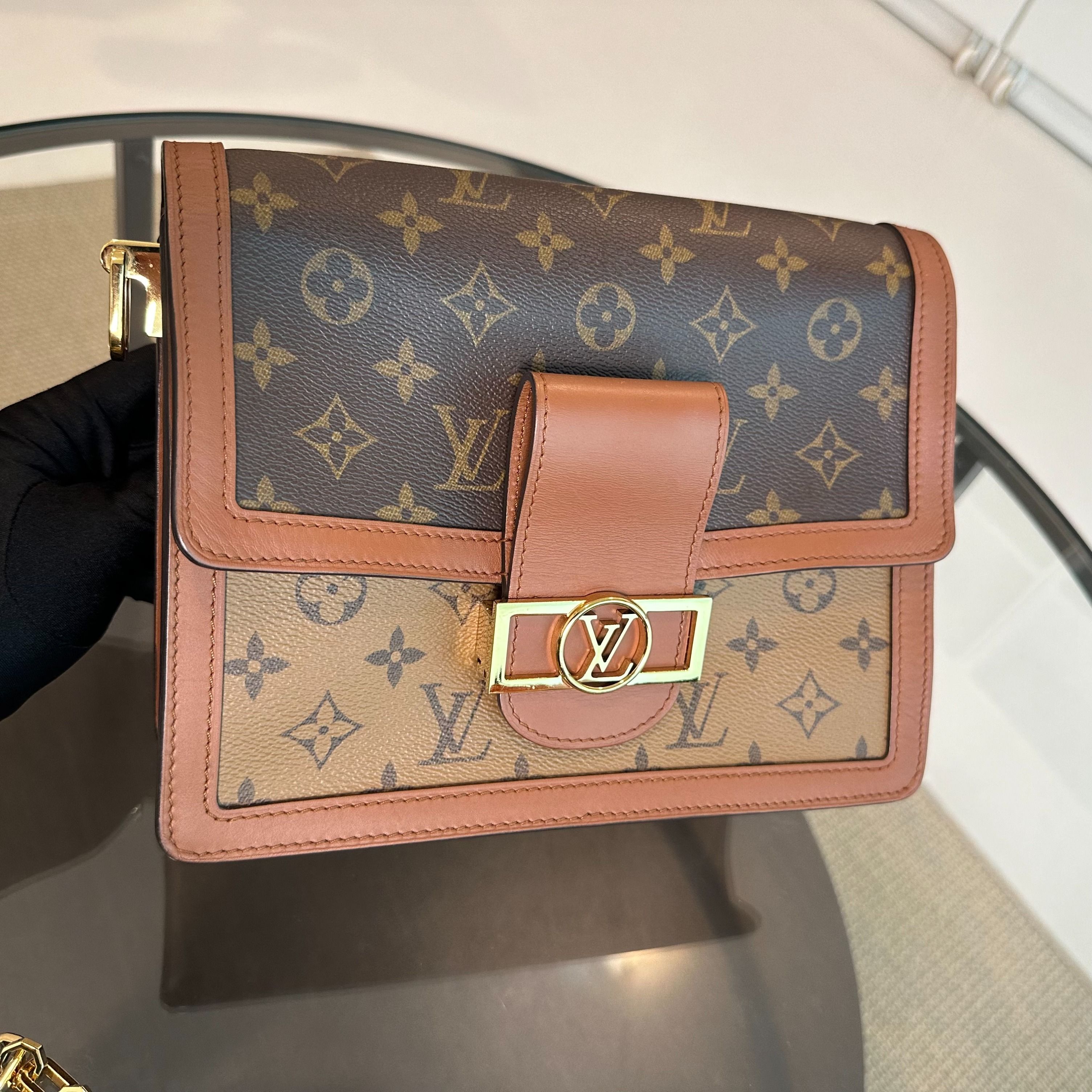 *Receipt* Louis Vuitton LV Dauphine MM Monogram Shoulder Bag - Luxury Evermore