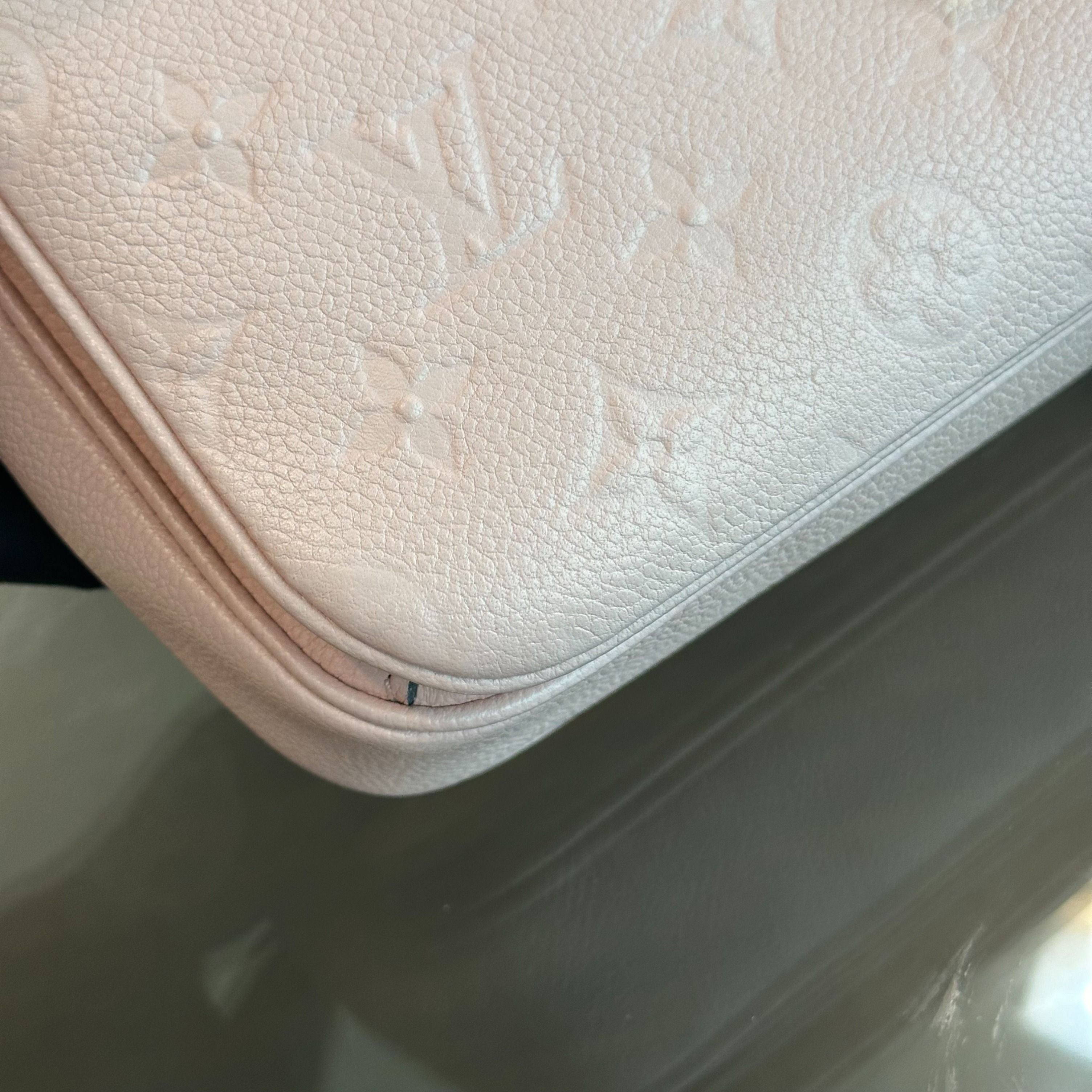 *Receipt* Louis Vuitton LV Pochette Metis Monogram Blush Empreinte Pink GHW - Luxury Evermore