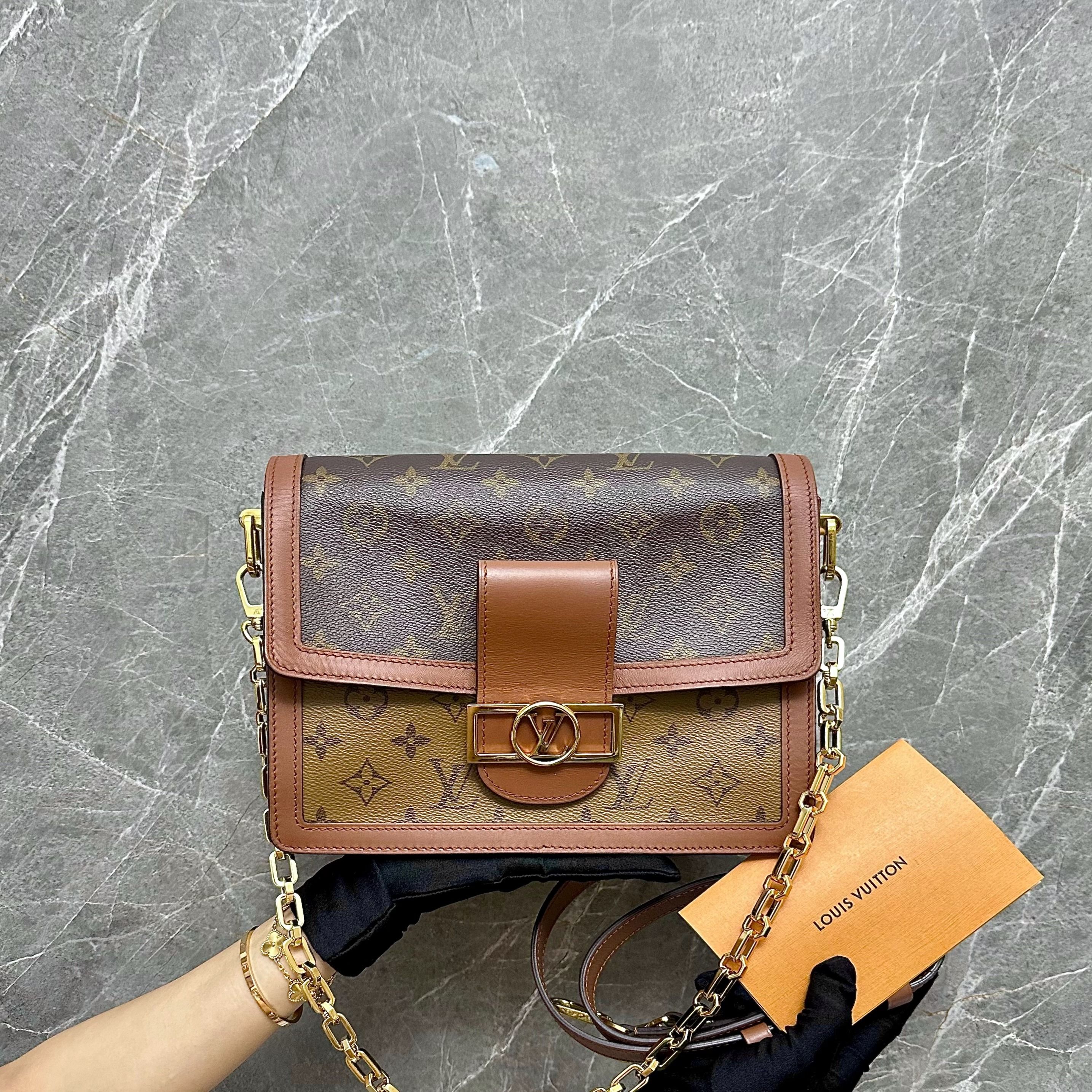 *Receipt* LV Dauphine MM Monogram Shoulder Bag Louis Vuitton - Luxury Evermore