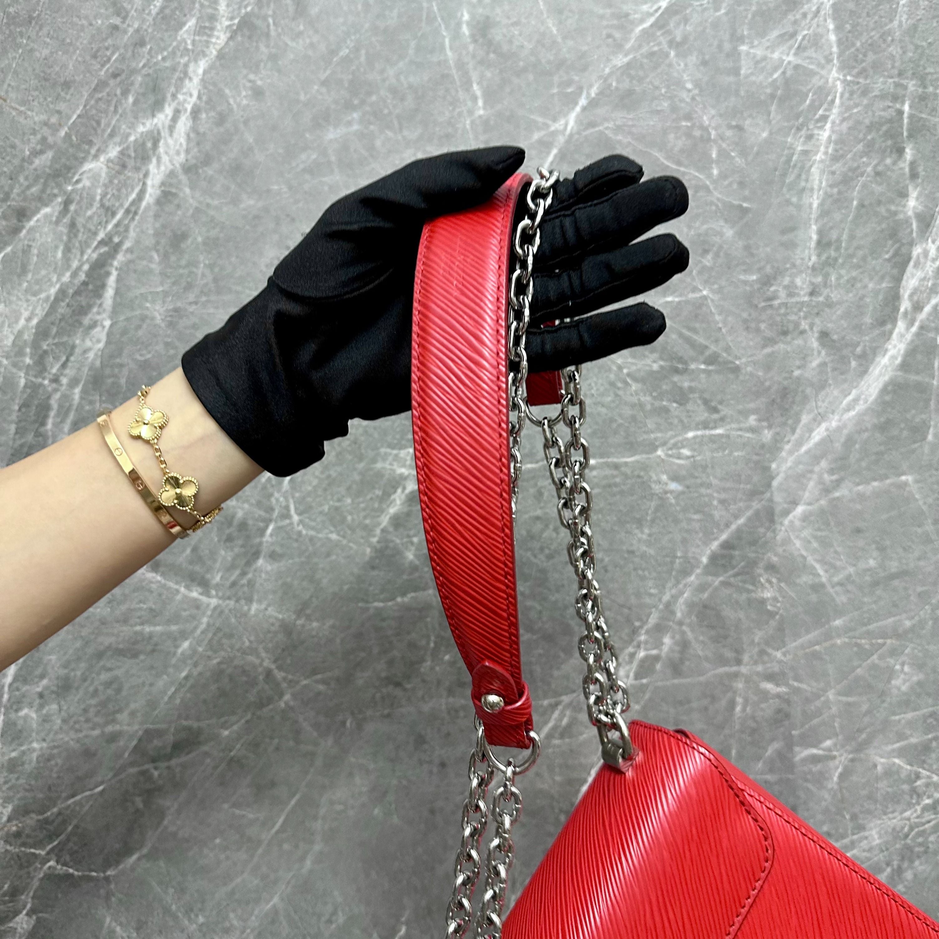 *Receipt* LV Twist MM EPI Leather Red SHW - Luxury Evermore