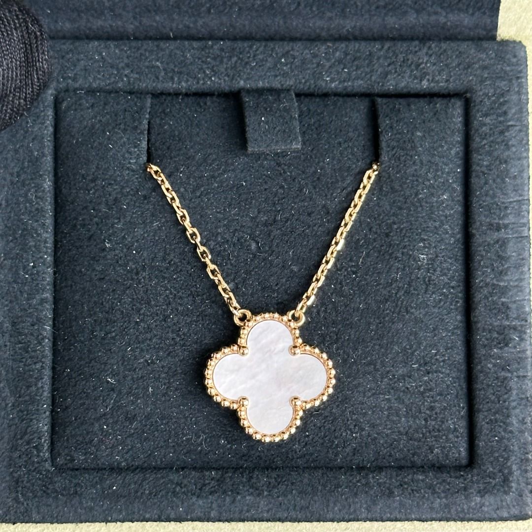 *Receipt, Cert* Van Cleef & Arpels Vintage Alhambra Necklace