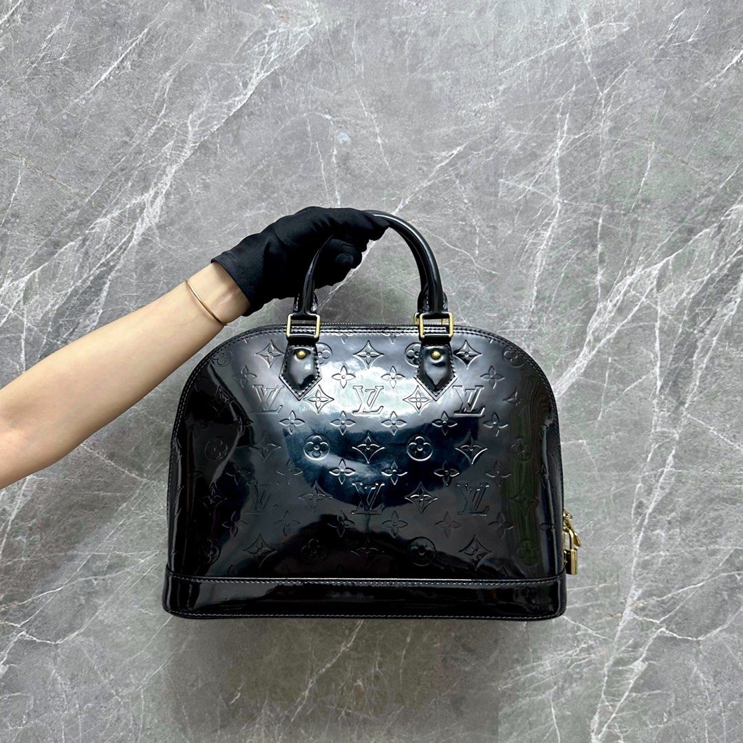 *Recolor* LV Alma Vernis Black Patent Leather GHW - Luxury Evermore