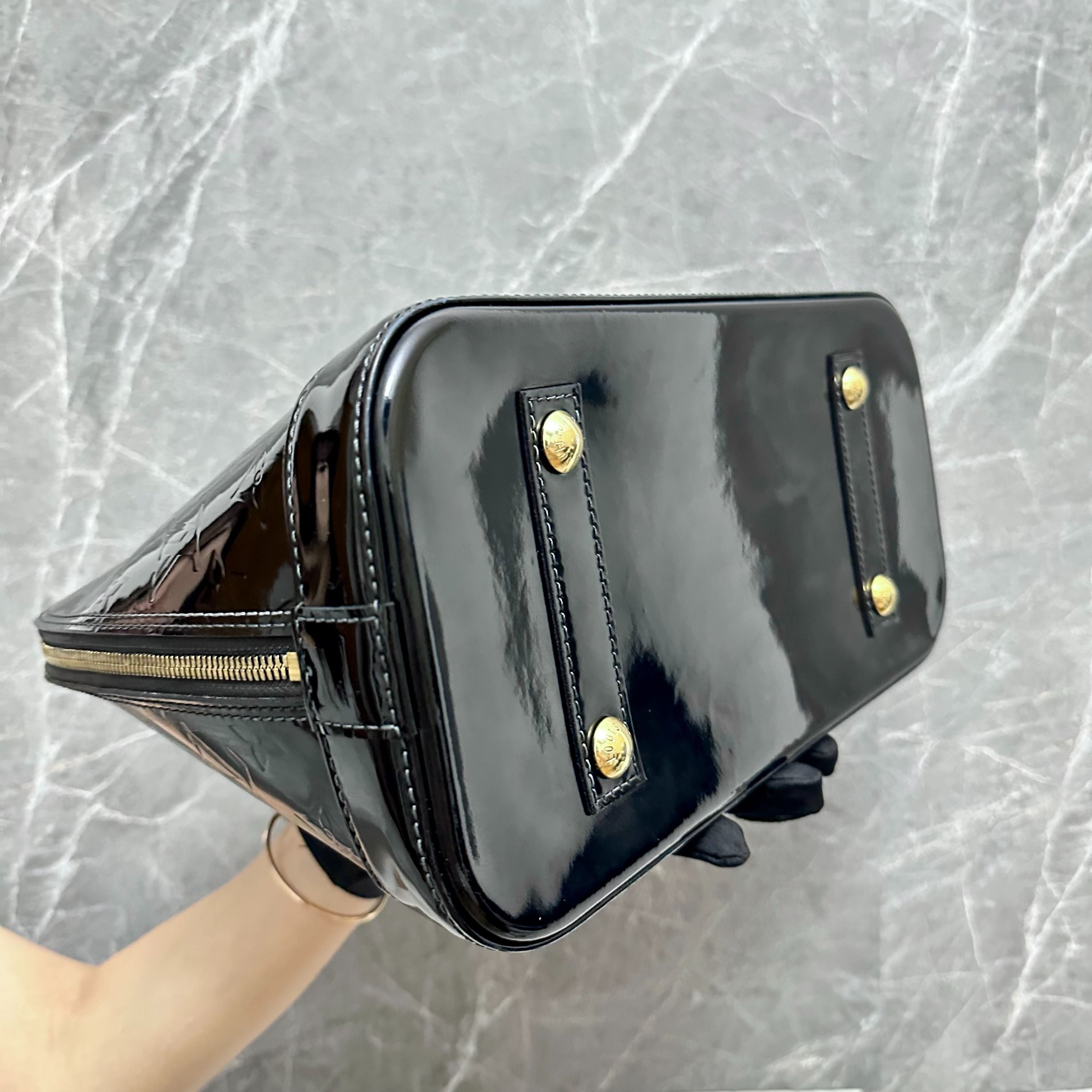 *Recolor* LV Alma Vernis Black Patent Leather GHW - Luxury Evermore