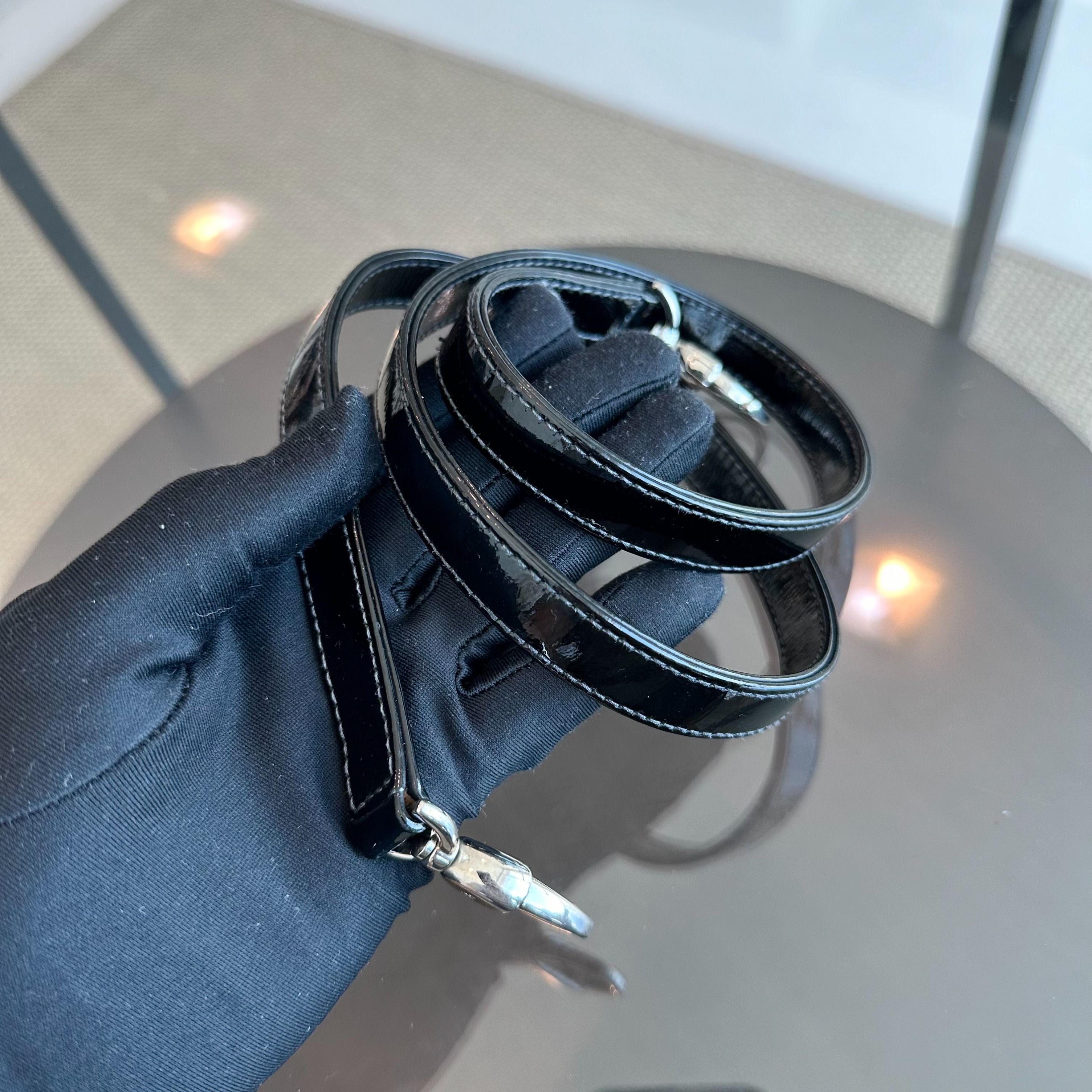 *Recolor, Receipt* Dior Lady Large Patent Leather Cannage Black SHW - Luxury Evermore