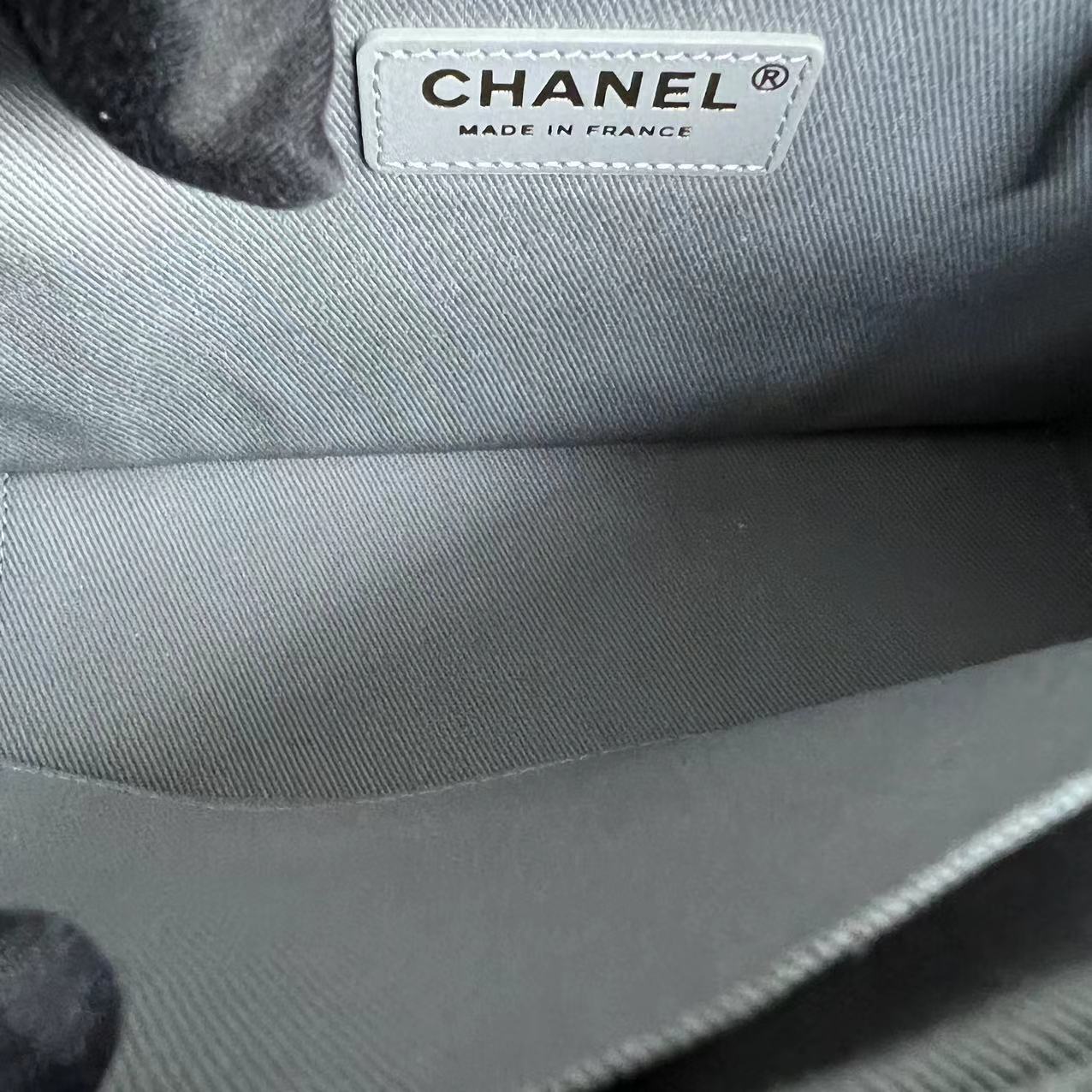 *Unused, 2020* Chanel Caviar Medium Business Affinity 23CM Quilted Calfskin Grey Gray GHW No 29 - Luxury Evermore