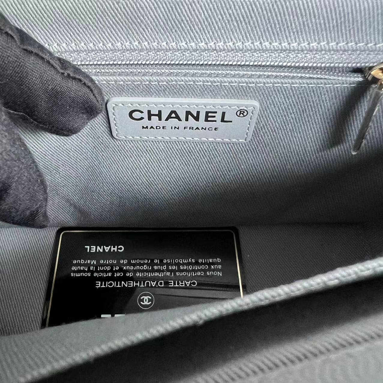 *Unused, 2020* Chanel Caviar Medium Business Affinity 23CM Quilted Calfskin Grey Gray GHW No 29 - Luxury Evermore