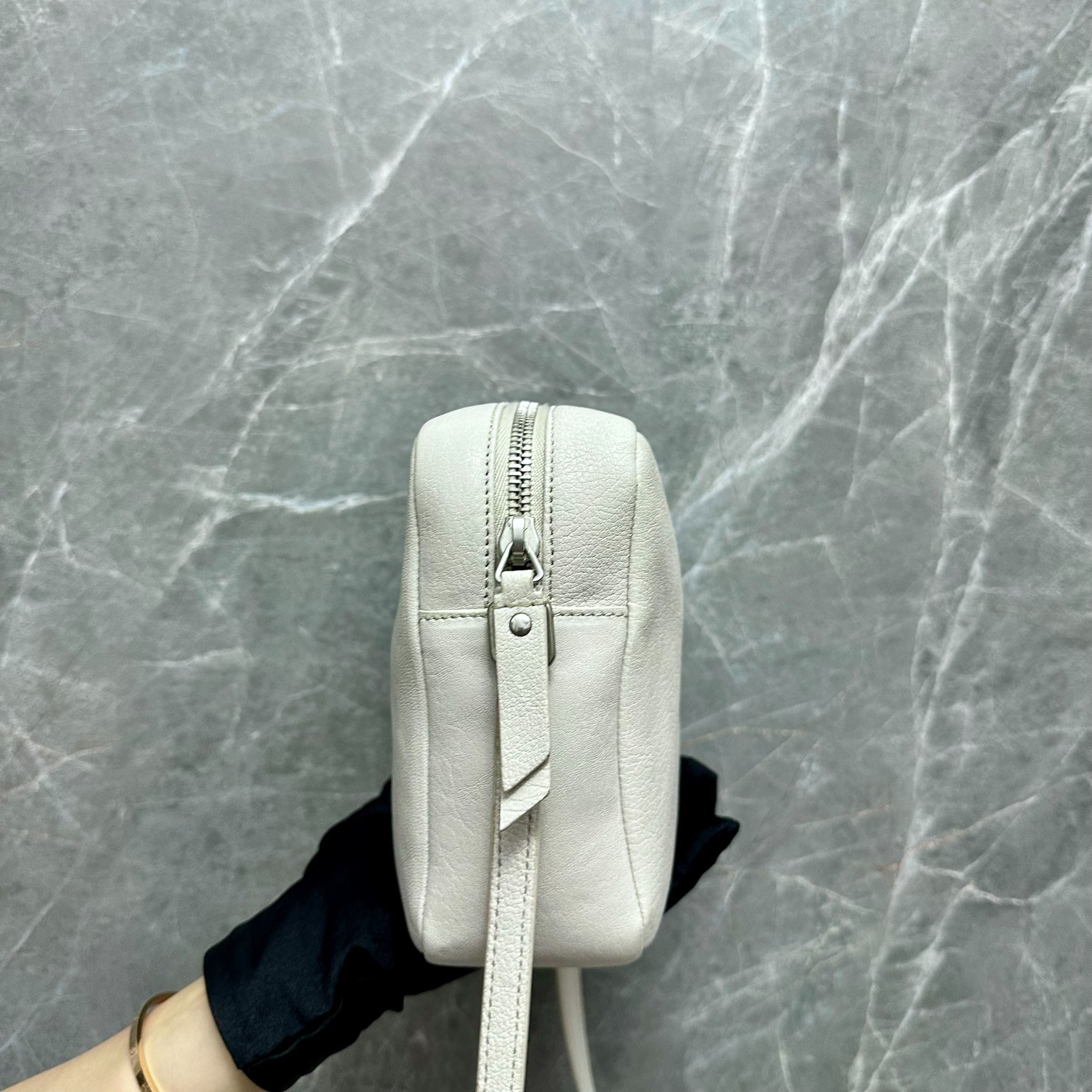 YSL Lou Camera Crossbody Bag White Yves Saint Laurent - Luxury Evermore